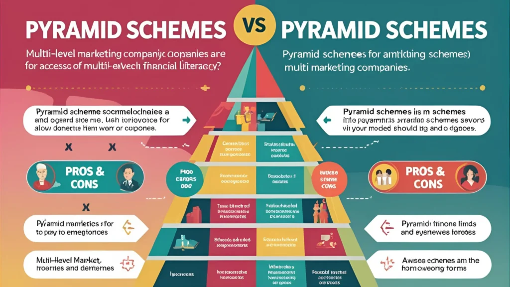 pyramid scheme and a multi-level marketing