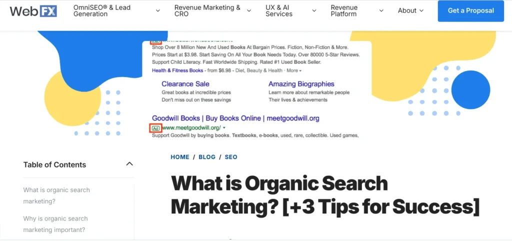 webfx organic
