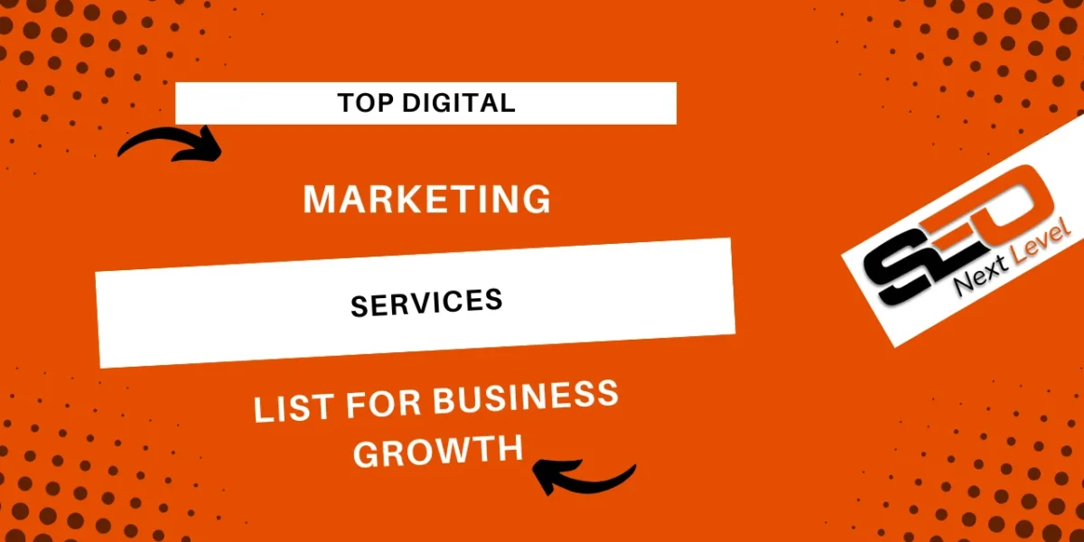 digital marketing services list