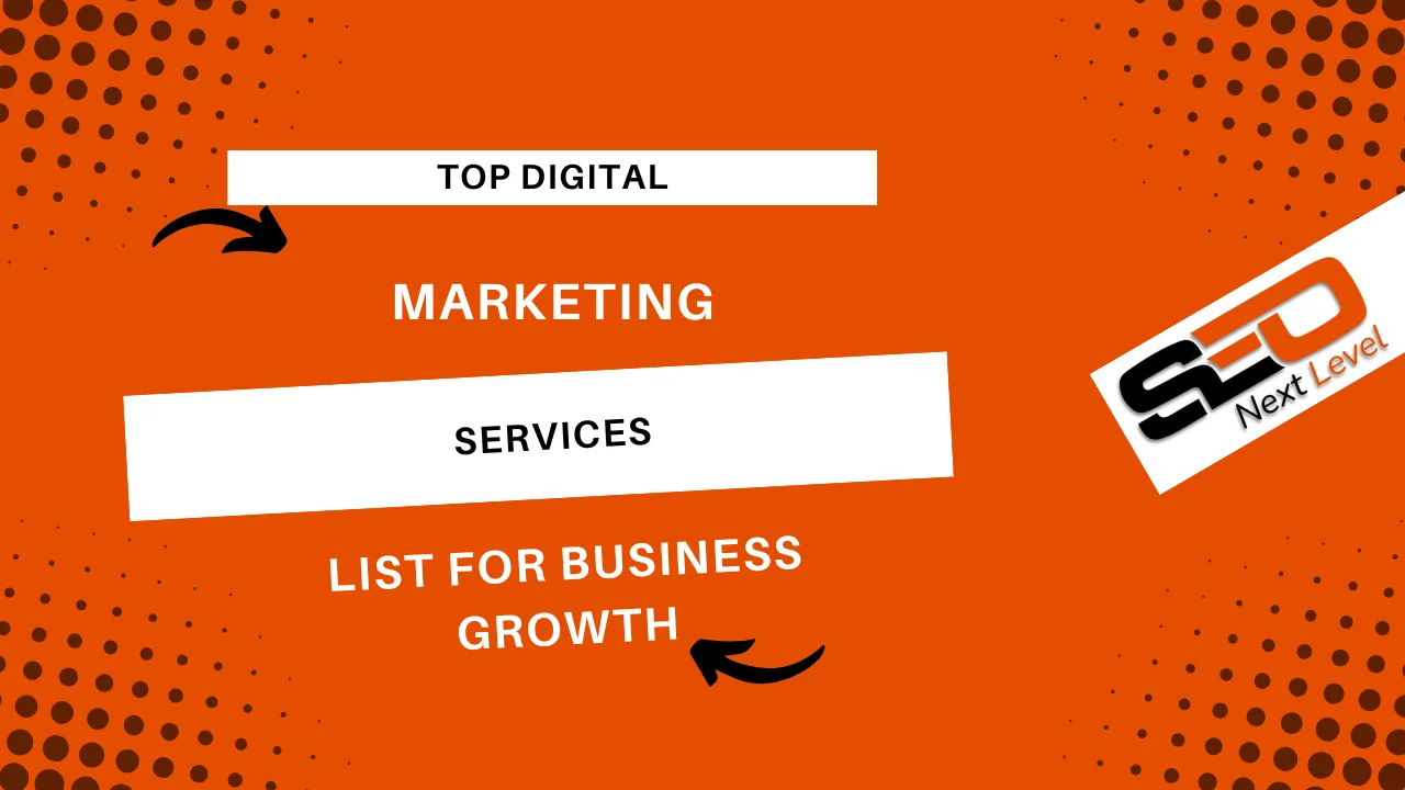 digital marketing services list
