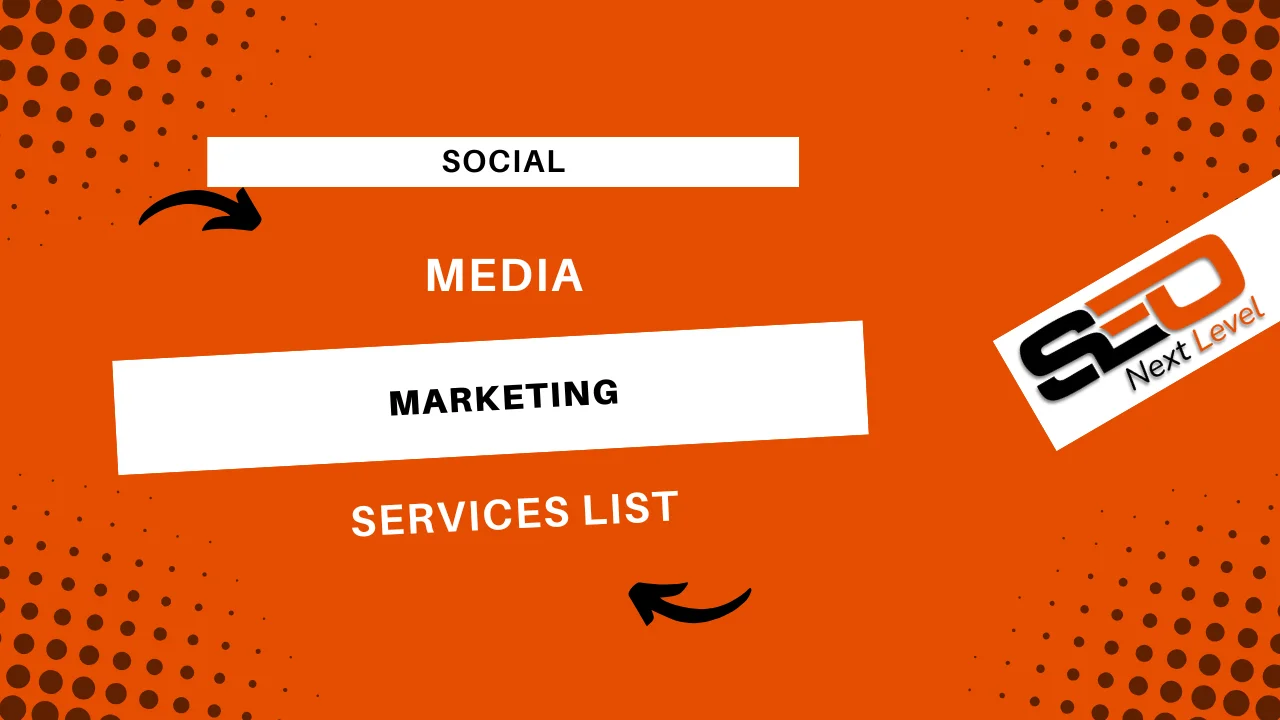 Social media marketing services list